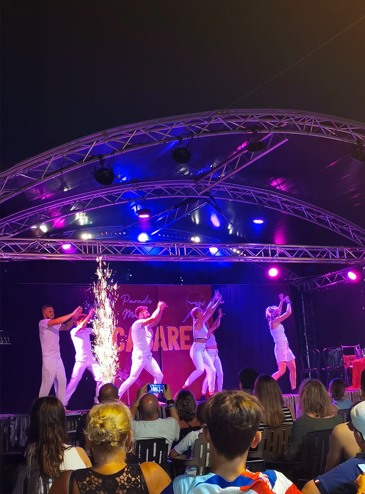 camping with evening entertainment in vias