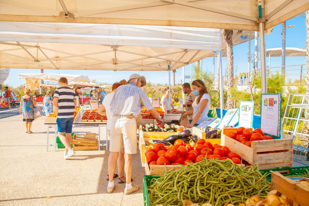 camping proche commerce vias