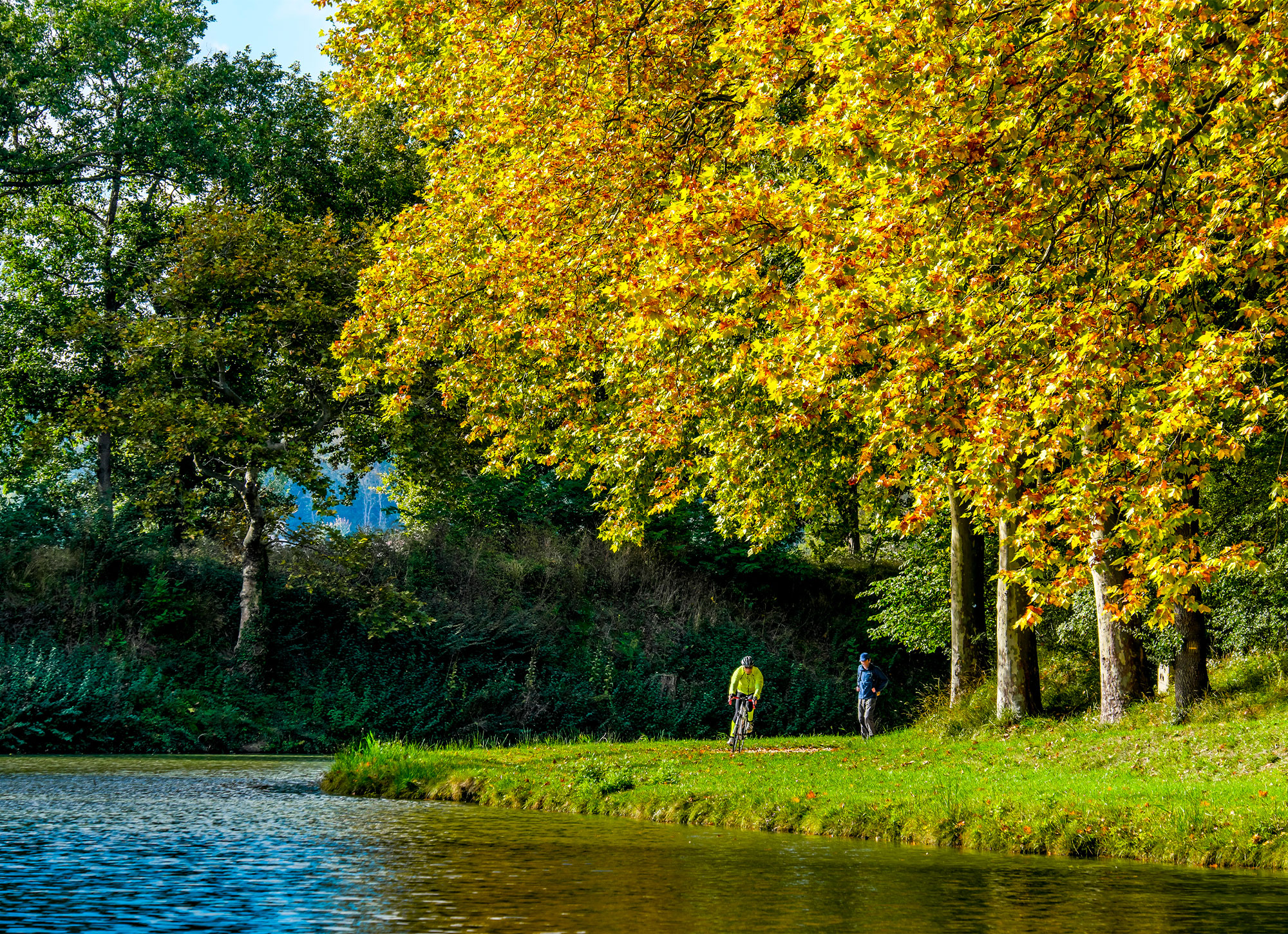 faire du velo au bord du canal du midi
