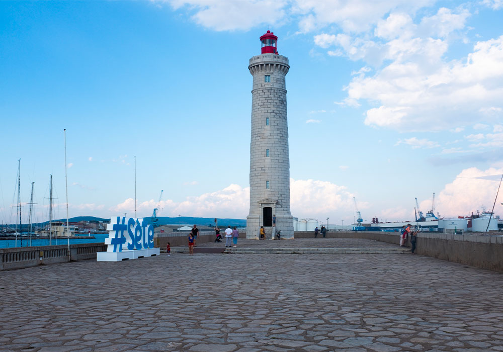 saint louis lighthouse in sete