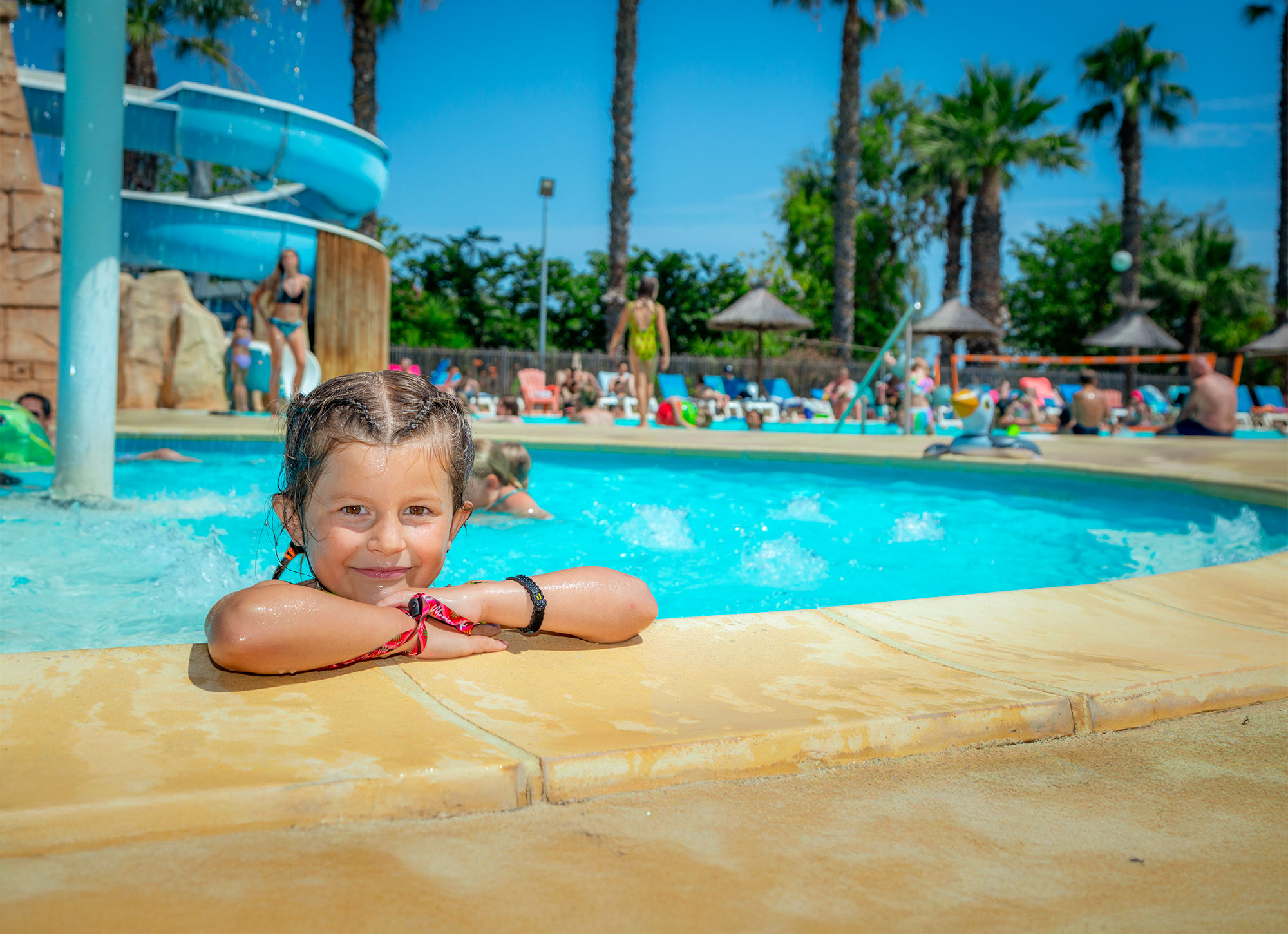 piscine a tobbogan camping vias